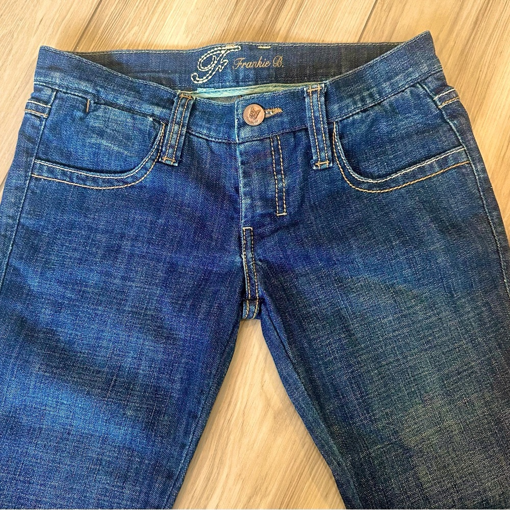 Y2K FRANKIE B ULTRA LOW CAPRI CUFFED JEANS - Picture 6 of 11